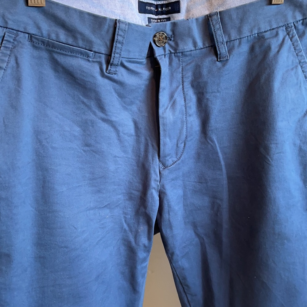 TOMMY HILFIGER-Flat Panel,COTTON,Chinos,33x32